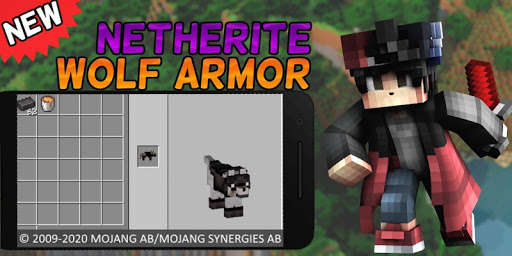 Run android online APK Nethrite Armored Wolf Mod for MCPE [Nether Wolf] from MyAndroid or emulate Nethrite Armored Wolf Mod for MCPE [Nether Wolf] using MyAndroid